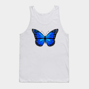 Blue butterfly Tank Top